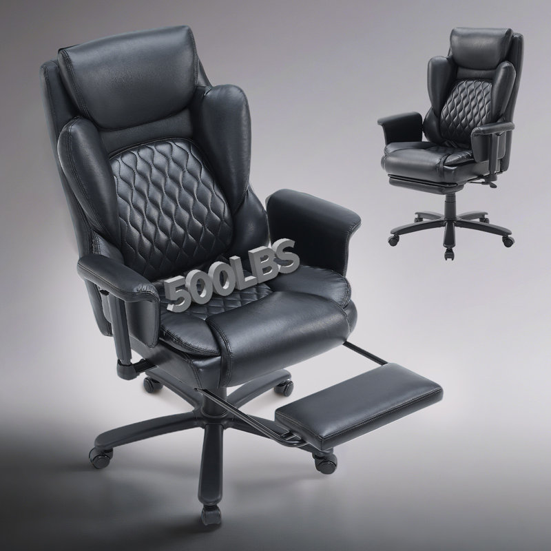 Executive Chair with Headrest, Black
