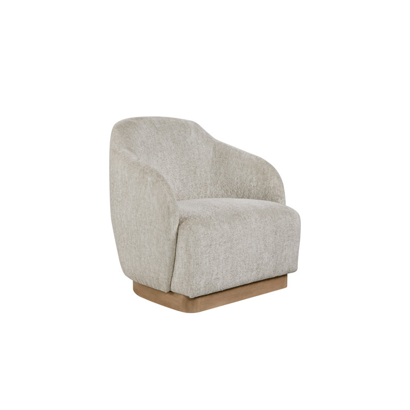 Marielle Upholstered Accent Chair with Square Base