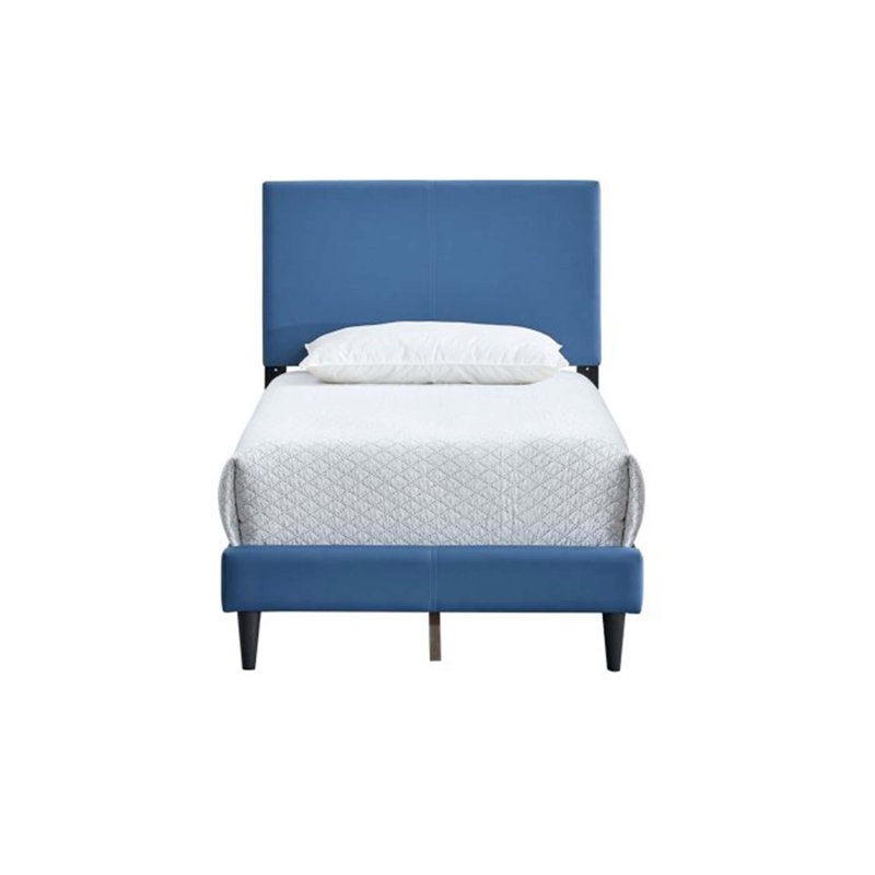 Lit Baron (matelas non inclus), Bleu, Lit simple