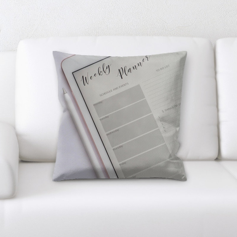 Microsuede Reversible Throw Pillow