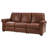 Igon 86.25" Traditional Down-Filled Genuine Leather Power Reclining Sofa-1207651214