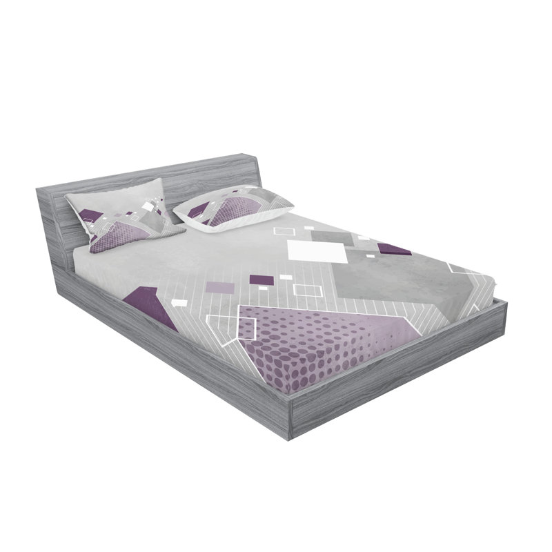 Ensemble de drap-housse et taies décoratives Ambesonne, Ensemble de draps pour grand lit + 1 drap-housse +