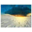 Coucher de soleil sur la prairie enneigée - reproduction de photo sur toile tendue-112928252-112928255