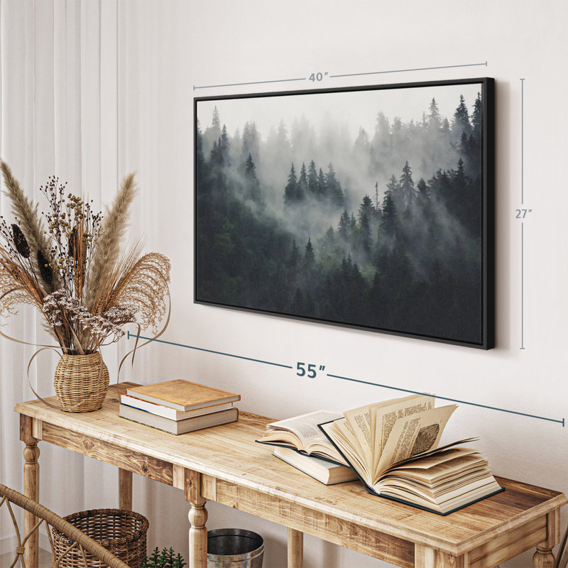 " Misty Forest Mountain ", 40" H x 27" W
