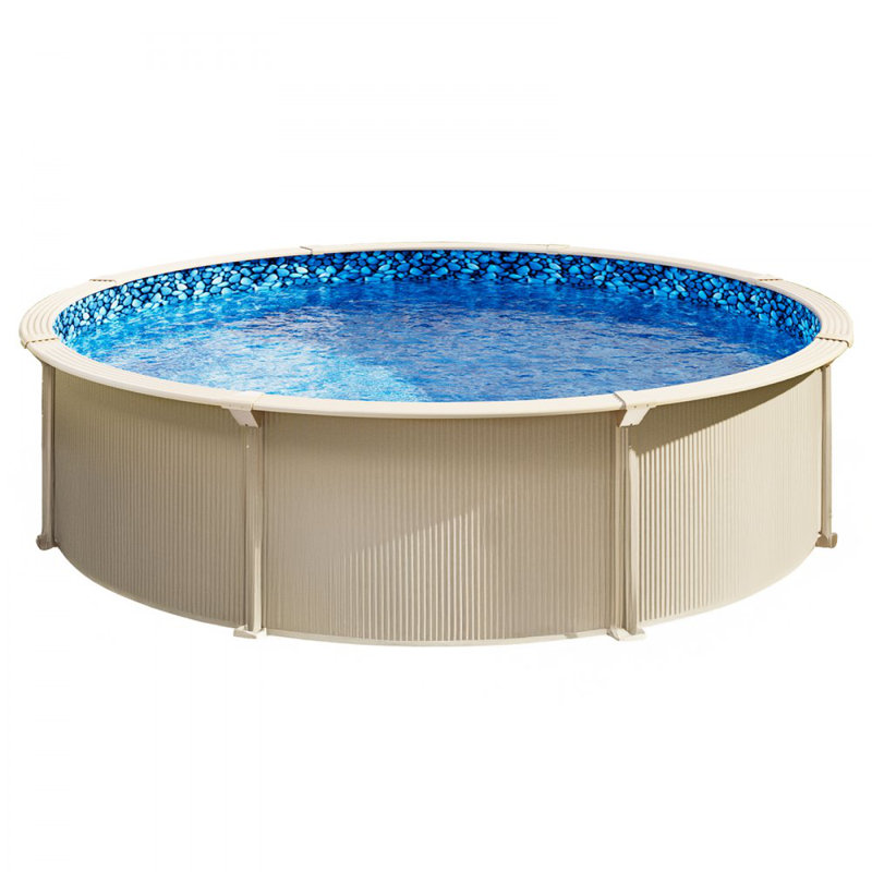 Toile ronde pour piscine, H 52 po x l 396 po x P 396 po