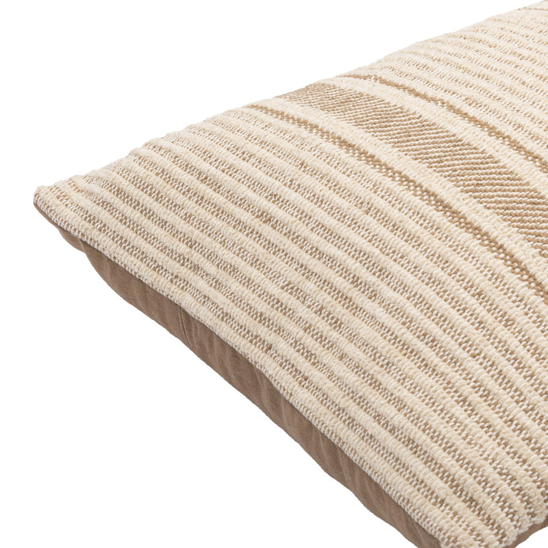 Striped Cotton Pillow Cover, 18" x 18"