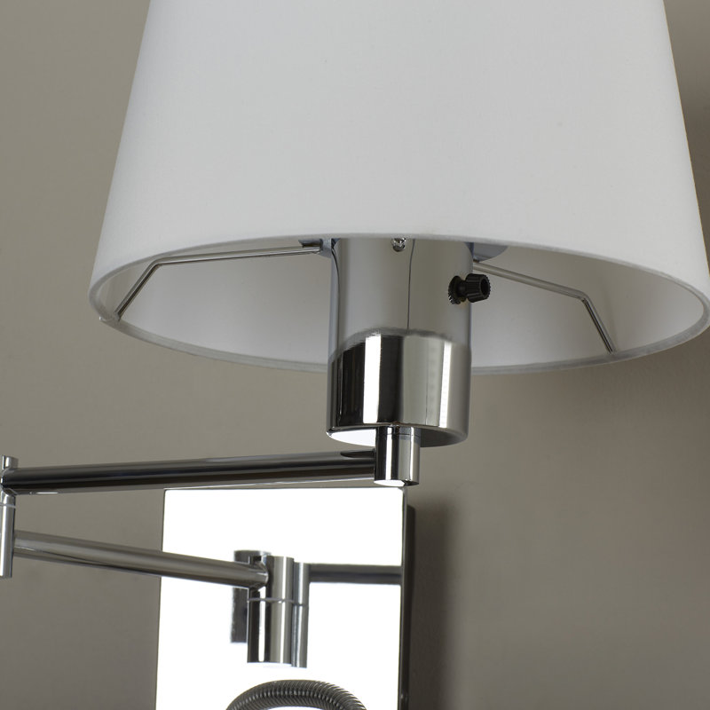 Steel Plug-in Swing Arm Sconce