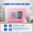 Electronic Safe Box with Key and Digital Keypad, Pink Security Lock Box, Small Home Safe 0.25 Cu Ft, Heavy Duty Solid Steel, Wall or Floor Mounted, for Money Jewelry Documents