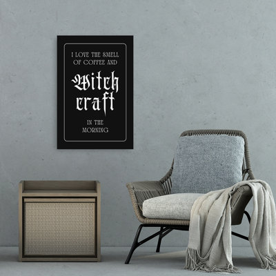 Witchcraft Coffee Morning Gothic Contemporary Wall Art Print 1 Piece Wrapped Canvas Wall Art