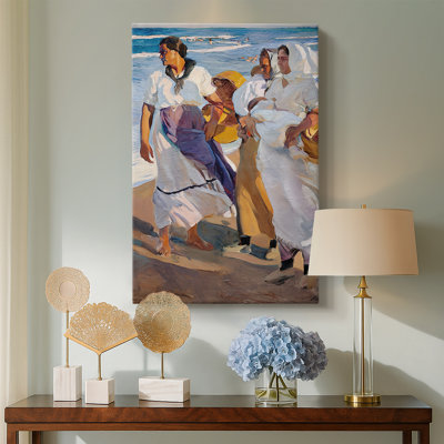 Fisherwomen Valencian (Pescadoras valencianas) -Gallery Wrapped Canvas by Joaquín Sorolla