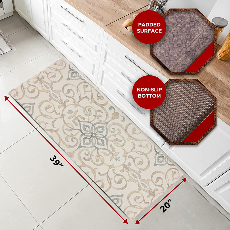 Tapis anti-fatigue Cayetano, Blanc