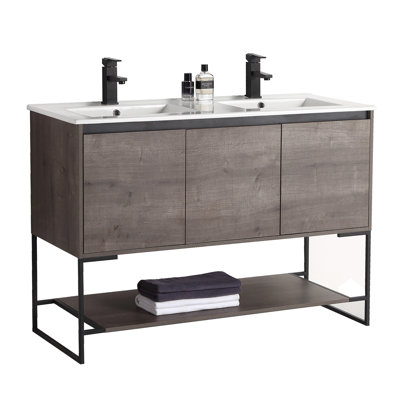 Ensemble de meuble-lavabo double 48 po Carliana