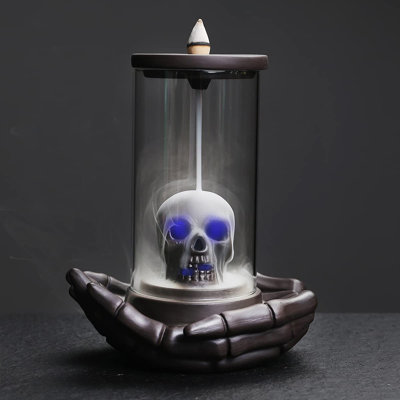 Skull Incense Burner Holder