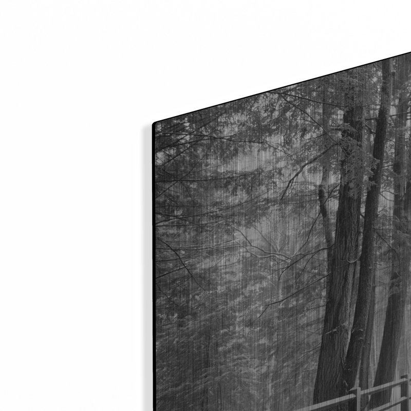 «Winter's Path» par Monte Nagler, art mural en métal, H 24 po x l 36 po