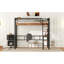 Lit mezzanine simple en métal avec bureau intégré