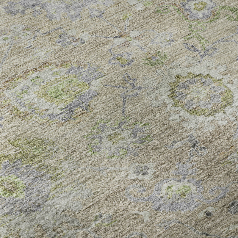 Premium Machine Washable Konopka AMF1107 Global Rug, Rectangle 9' x 12'