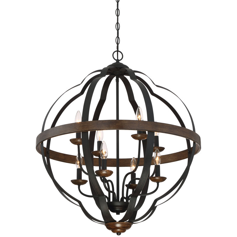 Alexaner 8 - Light Dimmable Globe Chandelier