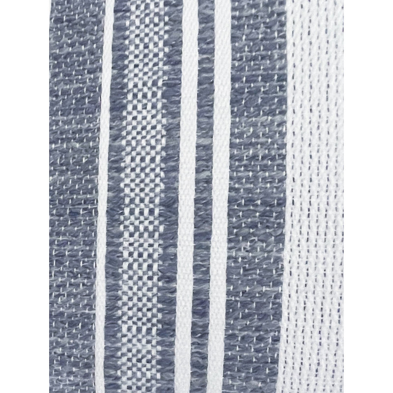 Striped Table Runnner, White
