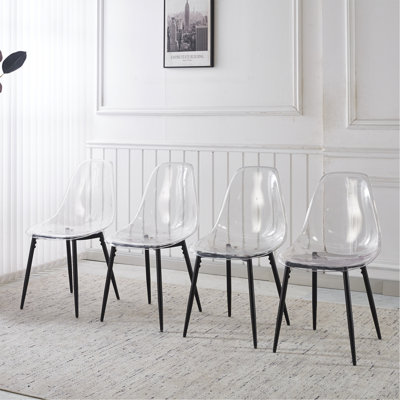 Chaise 4 pièces noire