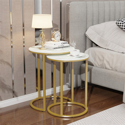 Anre Frame Round Nesting Side Tables