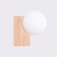 Wall lamp BULBO natural wood