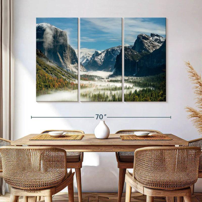 Alvord Yosemite Fog Valley, H 42 po x l 65 po