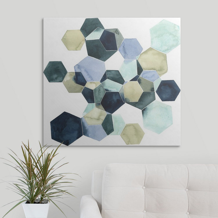 «Brodie-Gael Crystallize I» Grace Popp, impression, H 23 po x l 24 po x P 1,5 po, Toile