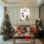 «Merry Snowman», art mural sur toile-61631232