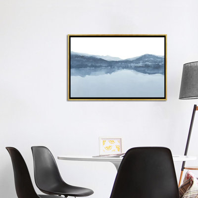 « aquarelle landscape iii shades of blue » par de nouveau tirages-imprimé
