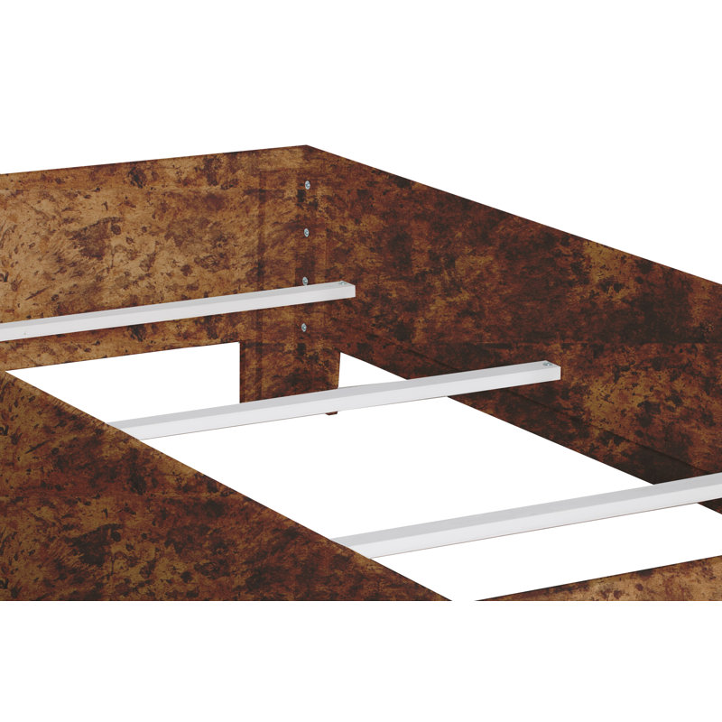 Infinity Low Profile Standard Bed, White, Twin XL