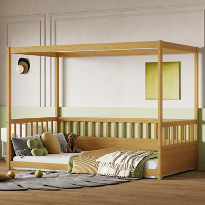 Lit à baldaquin simple pour et - élégant et fonctionnel pour une expérience de sommeil confortable