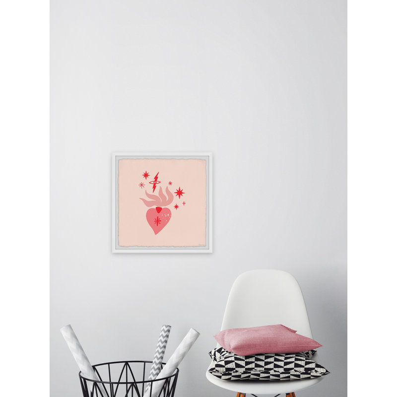 Heart Connection - Single Picture Frame Painting, 81cm H x 81cm W x 3.81cm D