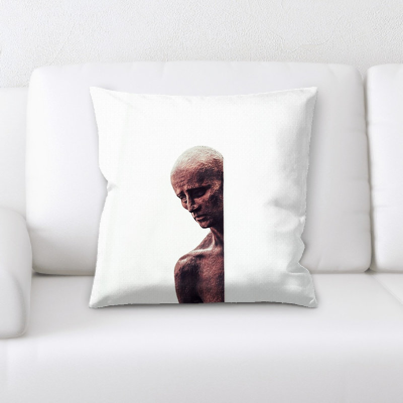 Microsuede Reversible Throw Pillow