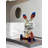 Chrome Red Blue Gradient Bunny Sculpture