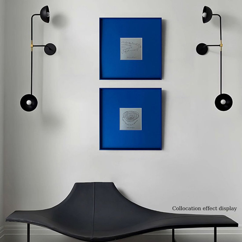 Art mural carré boho pour salon, H 19,69 po x l 19,69 po