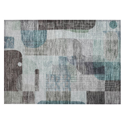 Machine Washable Indoor/Outdoor Chantille ACN1116 Rug
