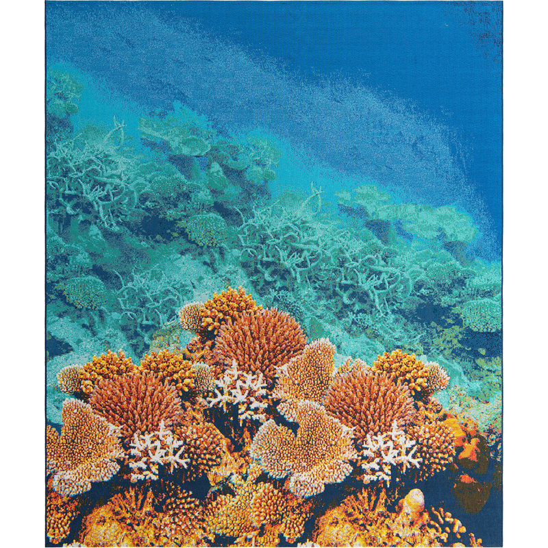 Tapis extérieur bleu iris, Rectangle 9 pi x 12 pi