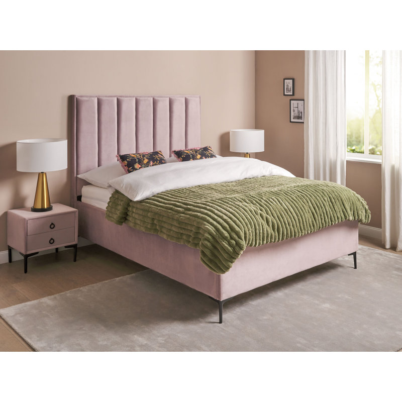 Bebhinn Solid Wood Piece Bedroom Set, Double (4'6), Pink