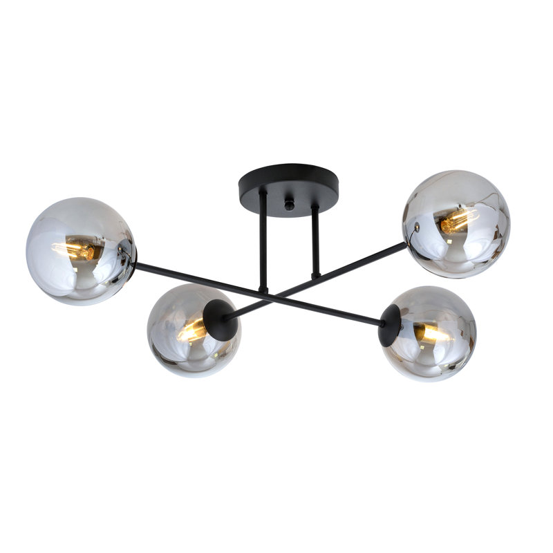 Georgianne 4 - Light Sputnik Chandelier, Grey
