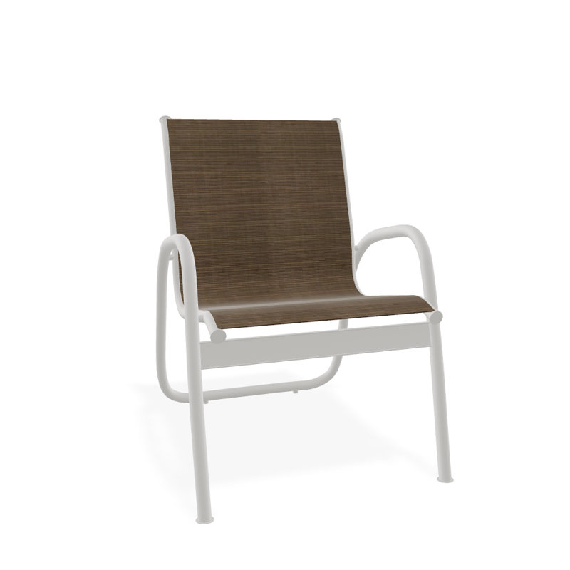Fauteuil de patio Gardenella, Neige texturée, Performance de l'écorce