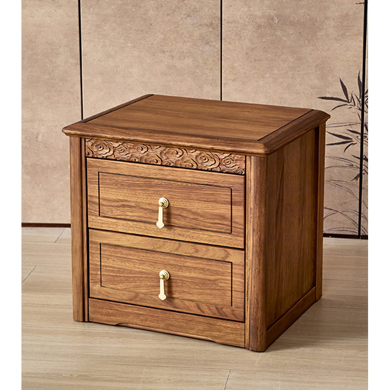 Table de chevet vintage à double tirage Uginwood