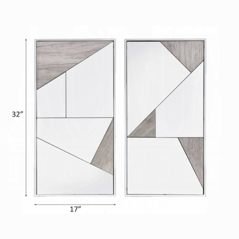 Miroir d'appoint Chafik (ensemble de 2)