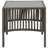 Sunloungers with Table Poly Rattan Gray