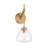 Cedeno 1-Light Wall Sconce in Warm Brass
