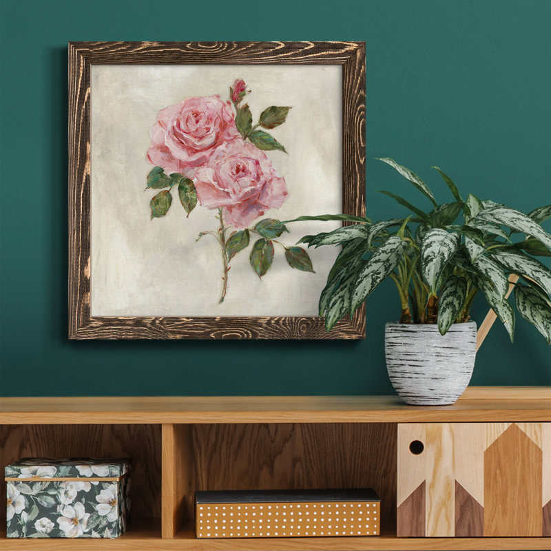 Spectrum Colors I - Peinture sur toile encadrée, Encadré de bois de noyer, H 34,5 po x l 34,5 po x P 1 po