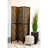Rustic Tobacco Herringbone 3-Panel Folding Screen