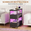 28cm W Metal Bedside Table-616622114