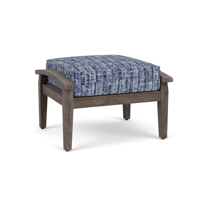 Frontier Outdoor Ottoman, Visions Cobalt