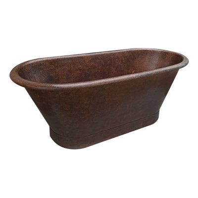 75'' x 20'' Freestanding Soaking Copper Bathtub
