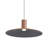 Meier 20" LED Pendant in Coffee/Black